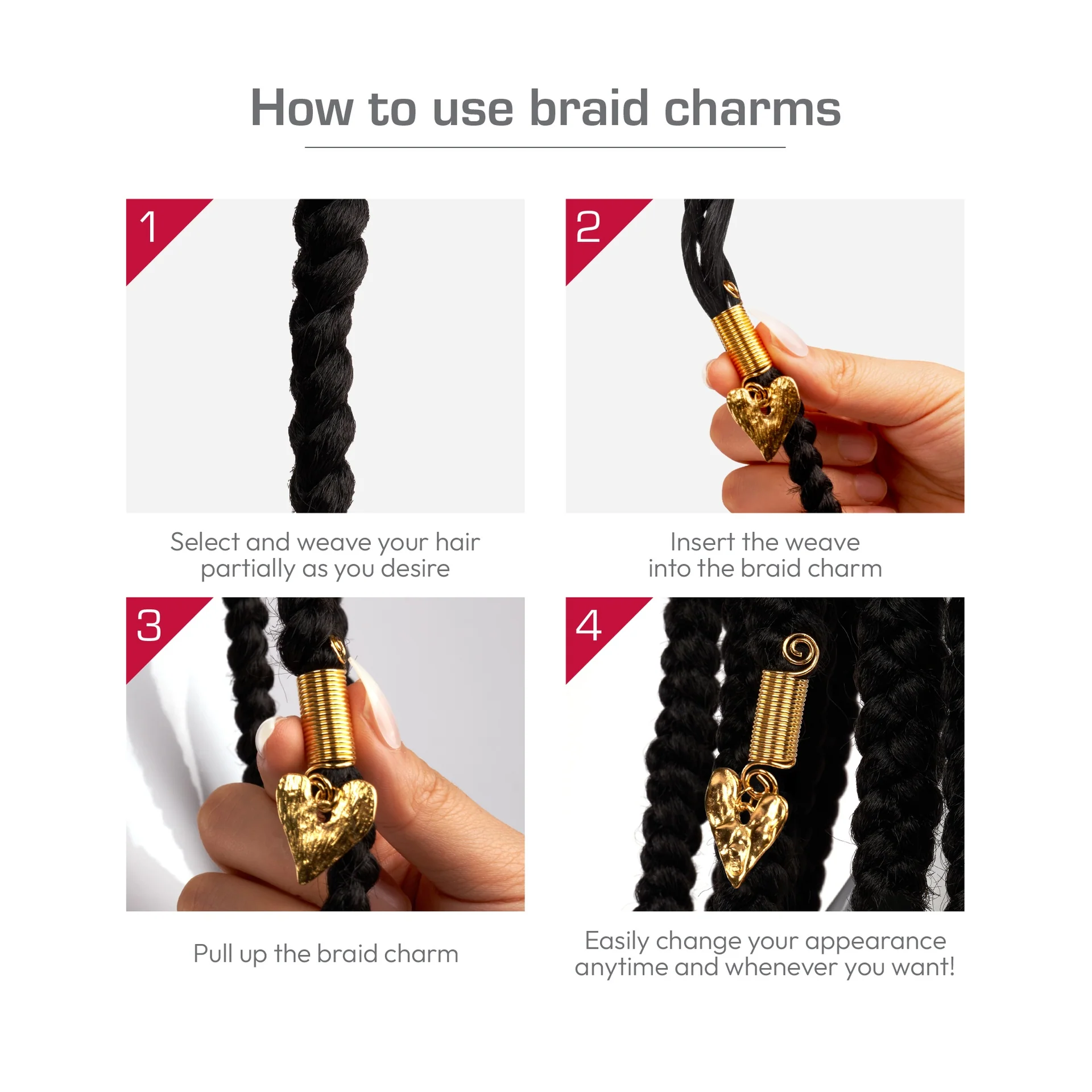 RED by KISS Premium Luxury Braid Charms - Image 106