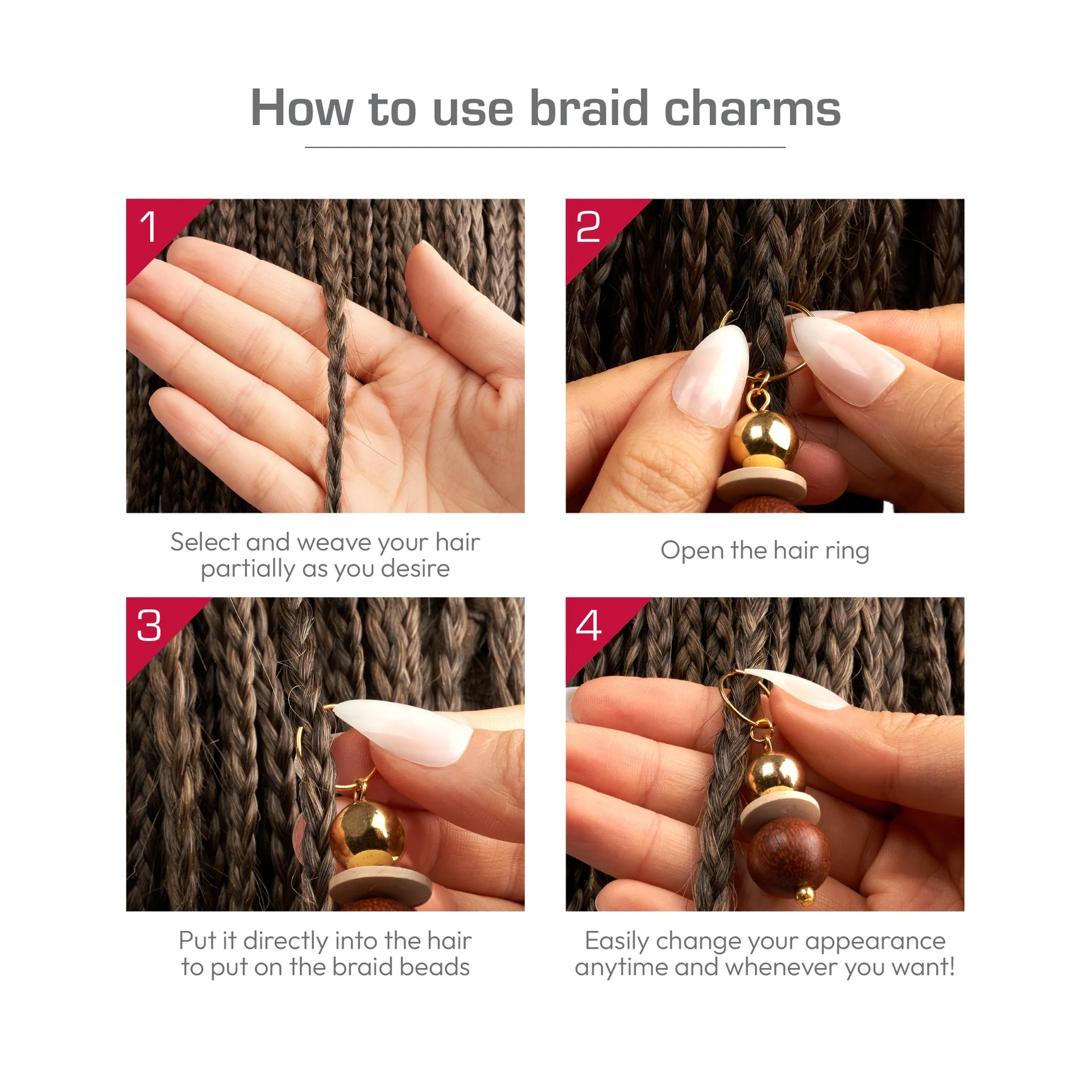 RED by KISS Premium Luxury Braid Charms - Image 113