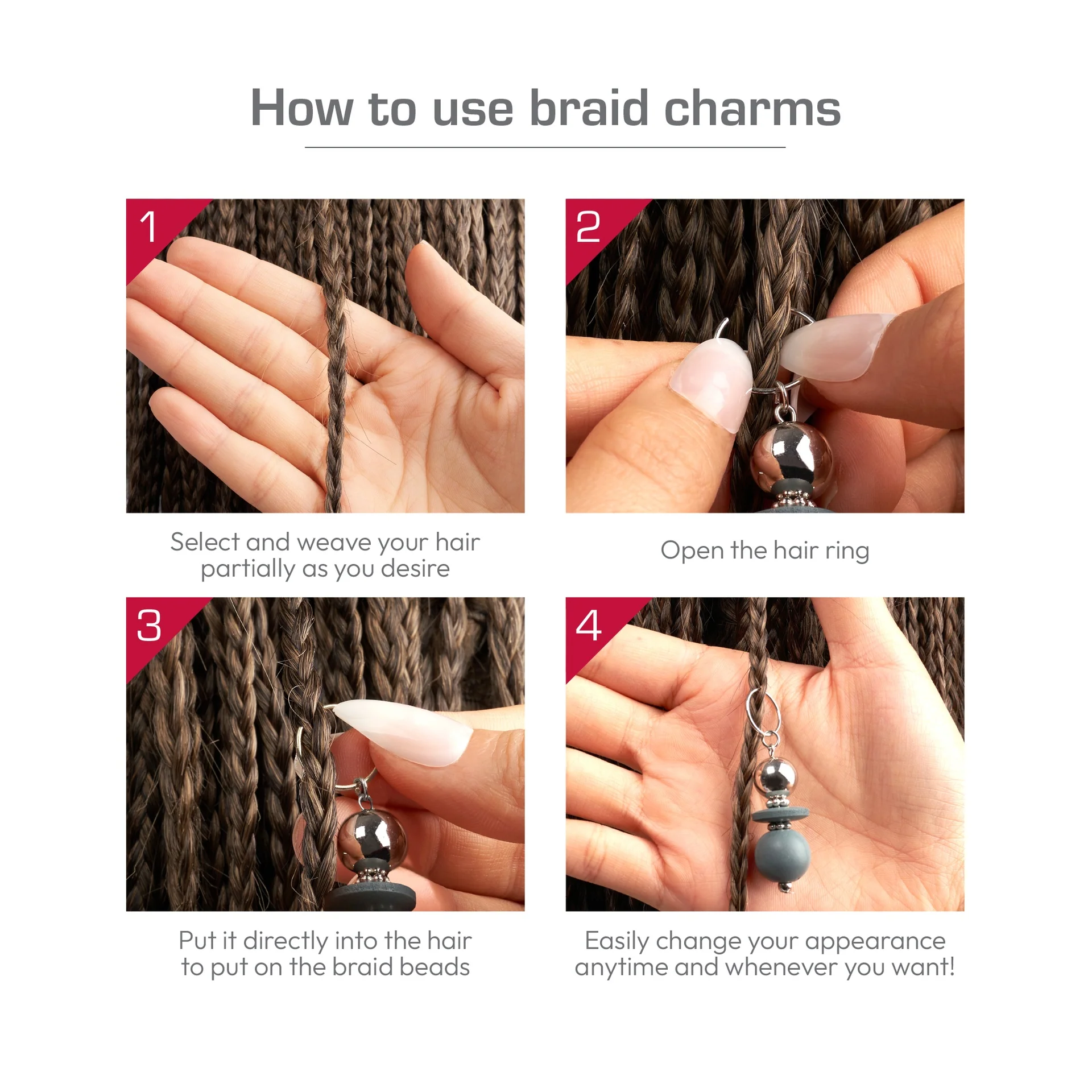 RED by KISS Premium Luxury Braid Charms - Image 120