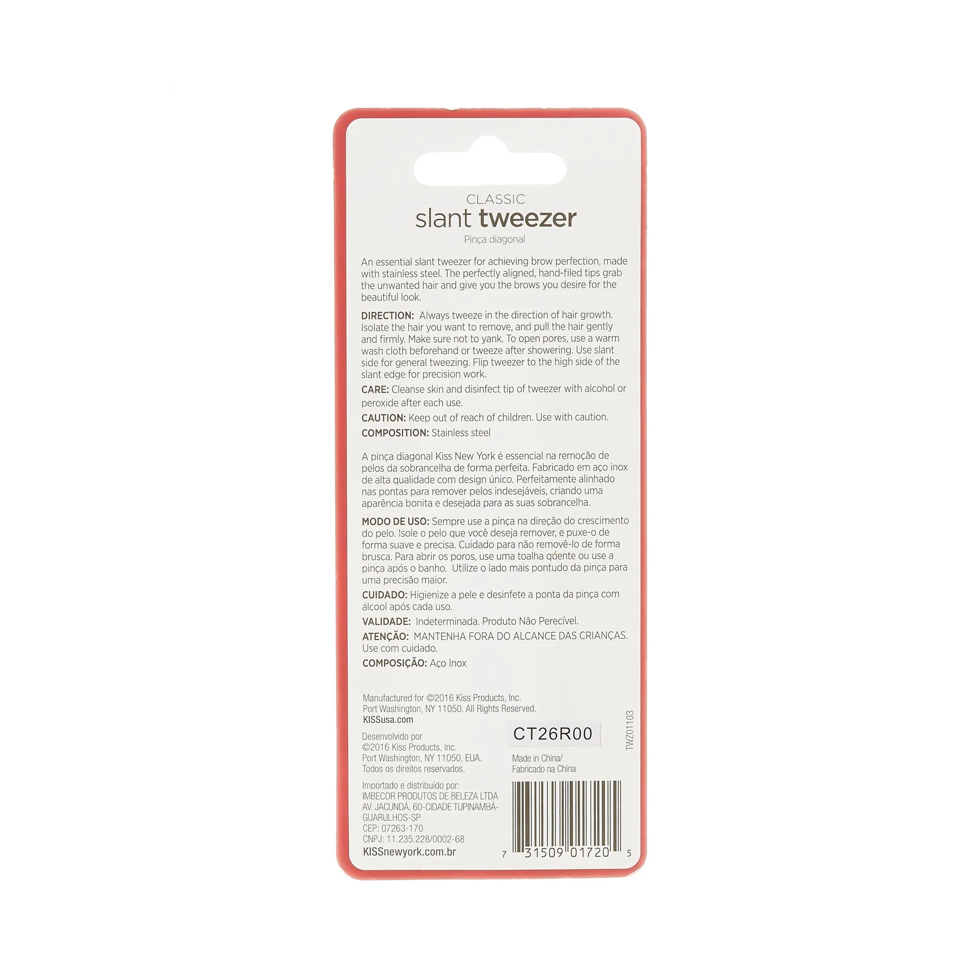 Kiss New York Premium Precision Slant Tip Tweezer - Image 4