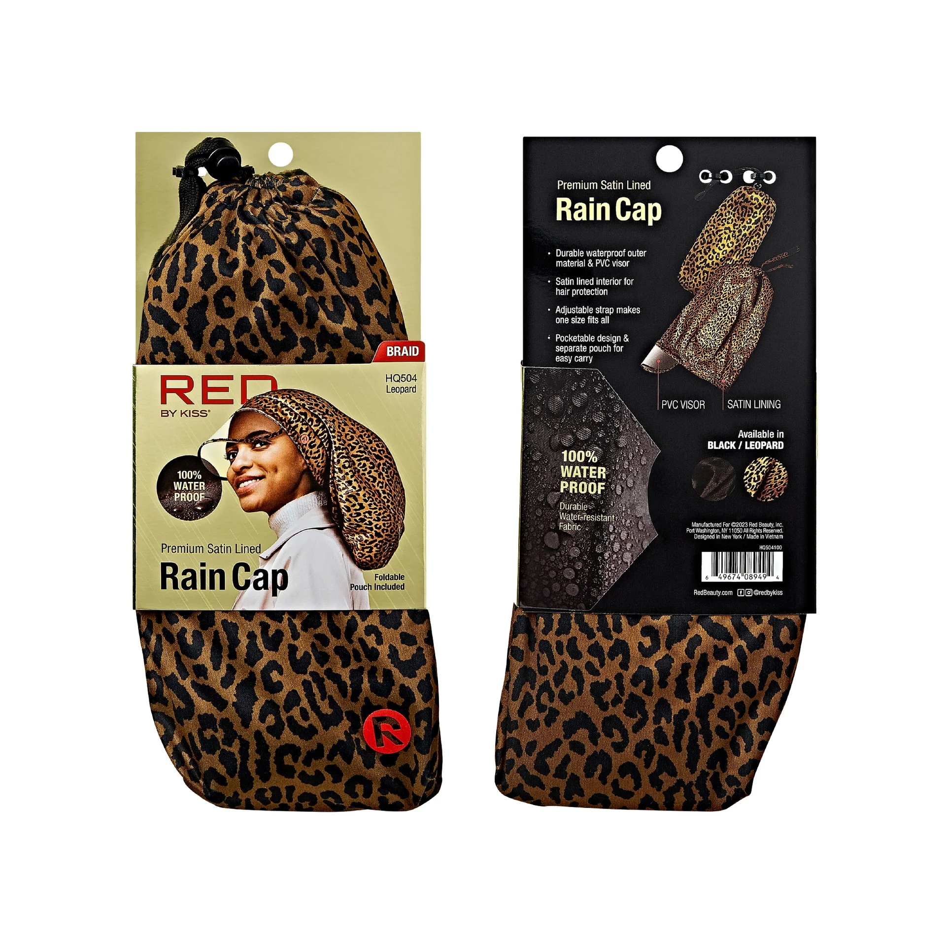 RED by KISS Premium Satin Lined Rain Braid Cap - Image 9