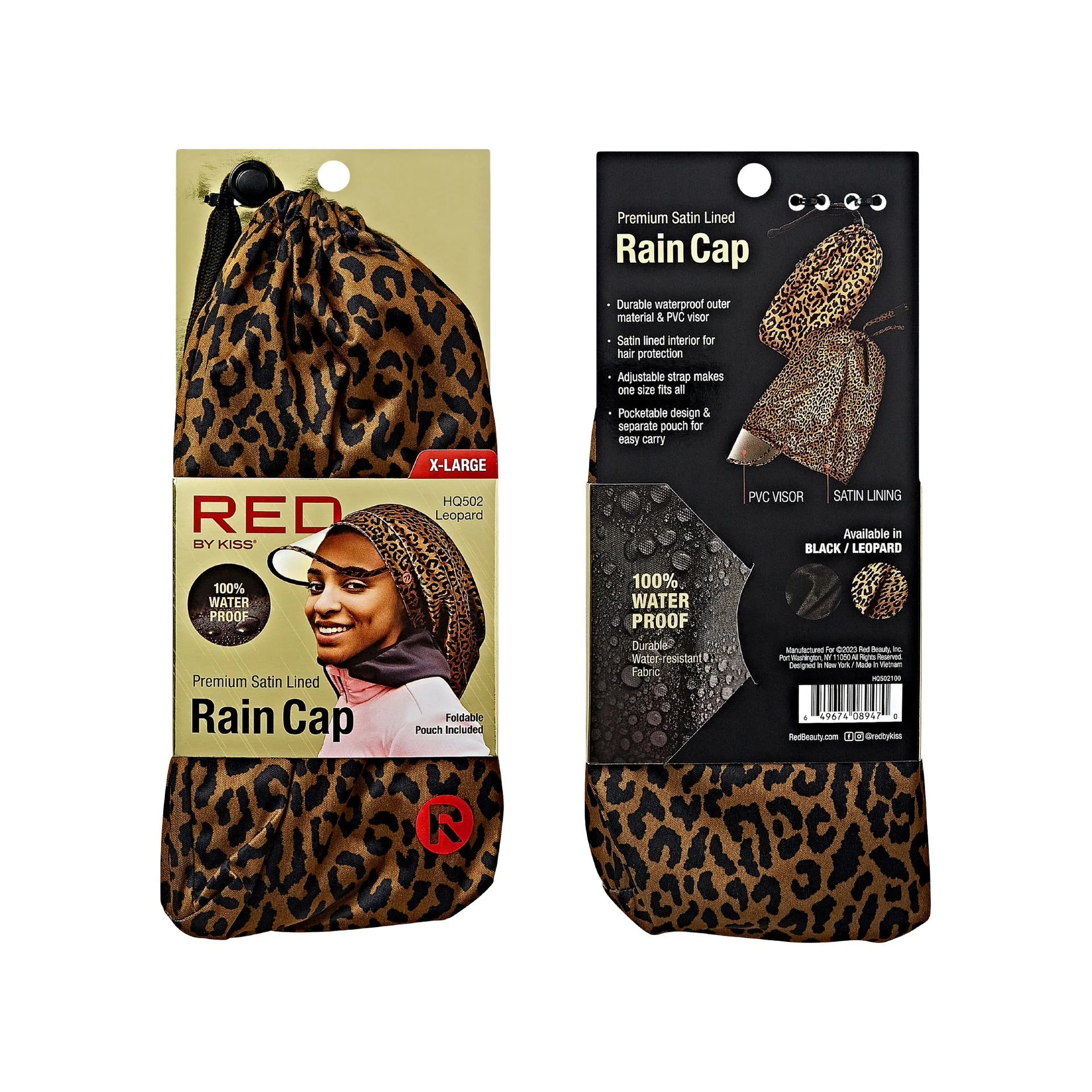RED by KISS Premium Satin Lined Rain Cap - Image 9
