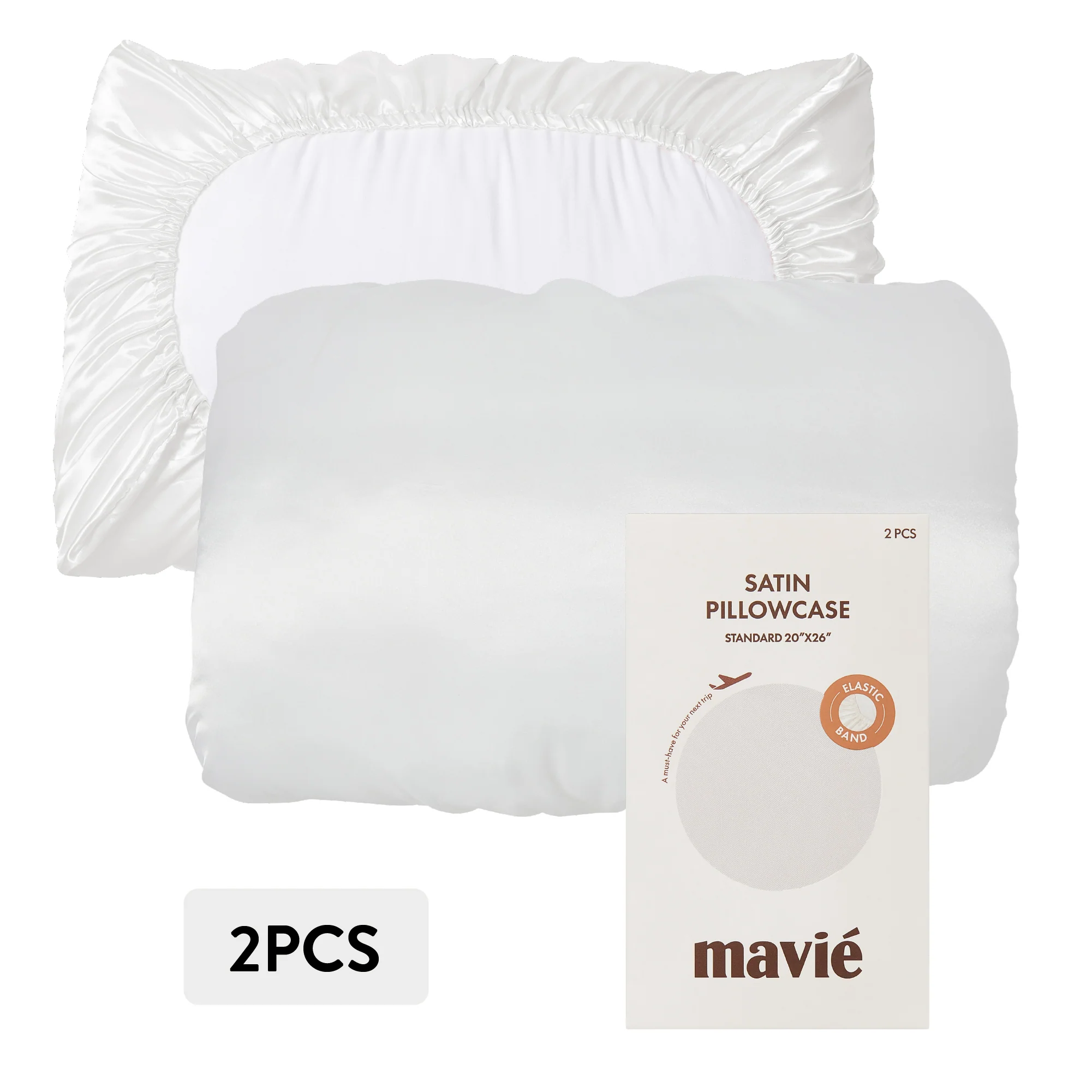 Mavié Premium Satin Pillowcase for Hair & Skin – Slip-Free Secure Fit Travel Pillow Cover, Cooling & Anti-Frizz Beauty Sleep - Image 31