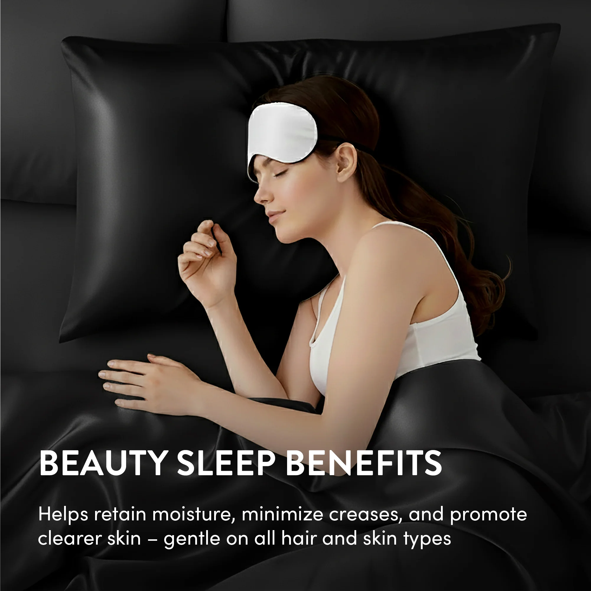 Mavié Premium Satin Pillowcase for Hair & Skin – Slip-Free Secure Fit Travel Pillow Cover, Cooling & Anti-Frizz Beauty Sleep - Image 35