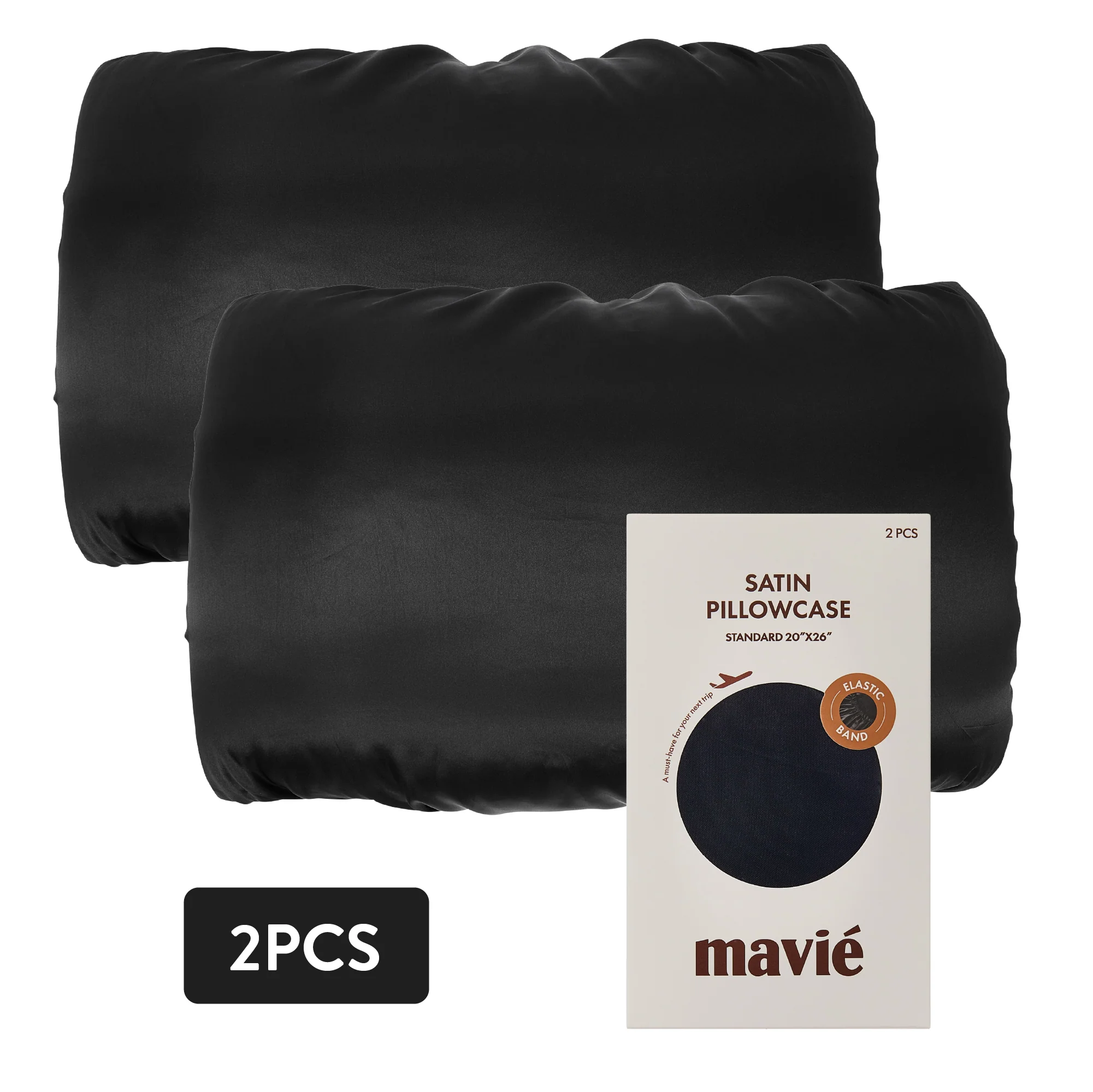 Mavié Premium Satin Pillowcase for Hair & Skin – Slip-Free Secure Fit Travel Pillow Cover, Cooling & Anti-Frizz Beauty Sleep - Image 42