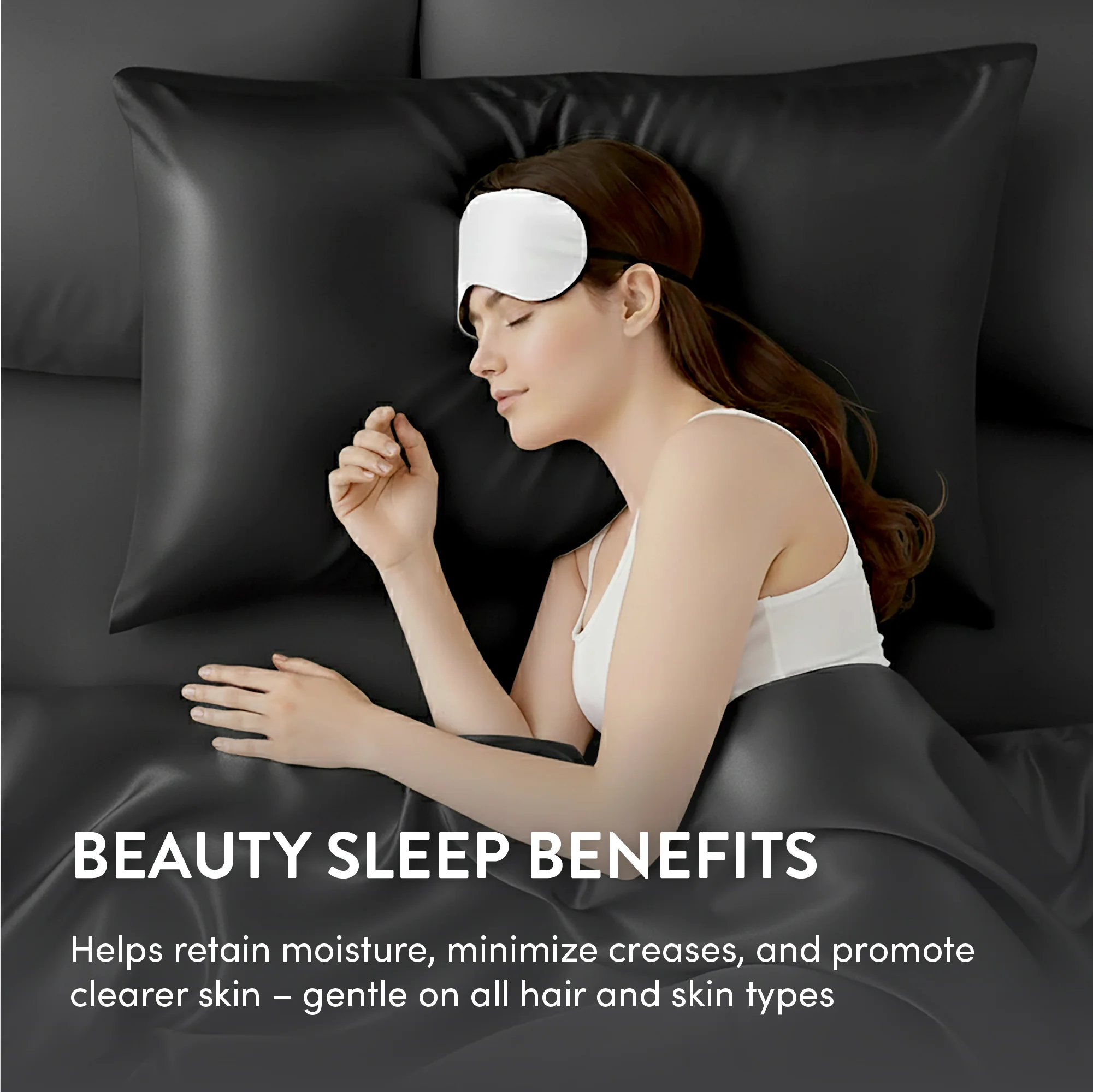 Mavié Premium Satin Pillowcase for Hair & Skin – Slip-Free Secure Fit Travel Pillow Cover, Cooling & Anti-Frizz Beauty Sleep - Image 46