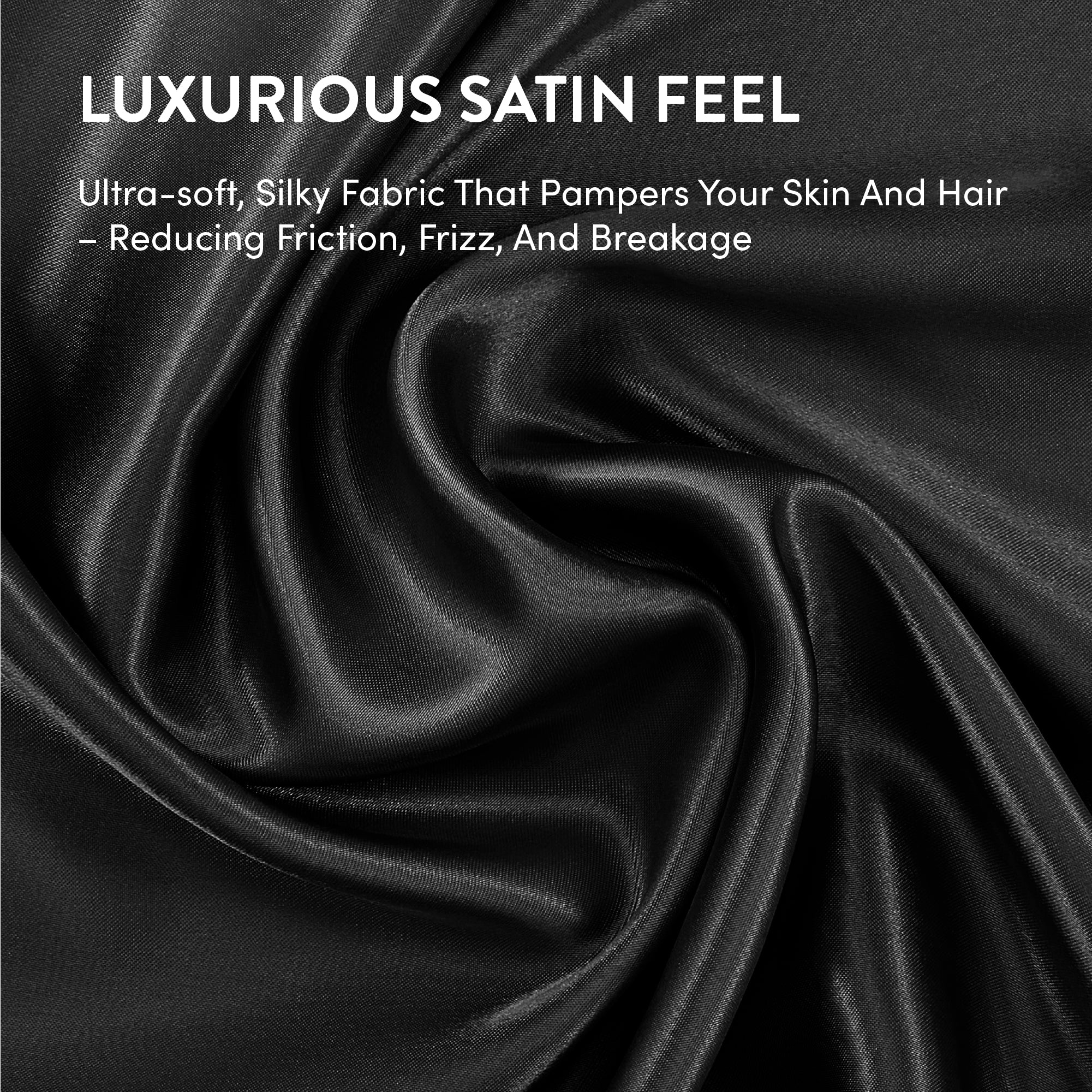 Mavié Premium Satin Pillowcase for Hair & Skin – Slip-Free Secure Fit Travel Pillow Cover, Cooling & Anti-Frizz Beauty Sleep - Image 48