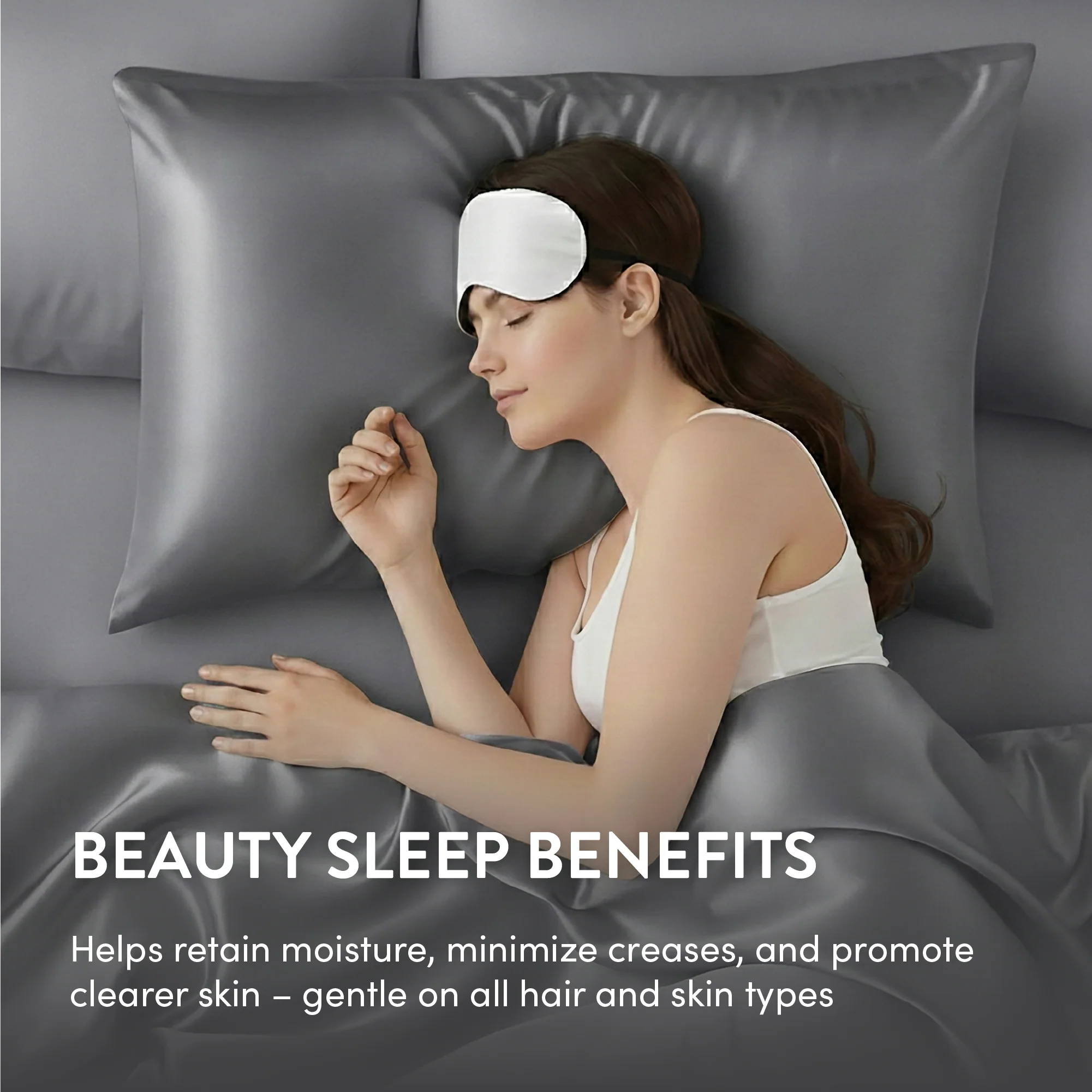 Mavié Premium Satin Pillowcase for Hair & Skin – Slip-Free Secure Fit Travel Pillow Cover, Cooling & Anti-Frizz Beauty Sleep - Image 68