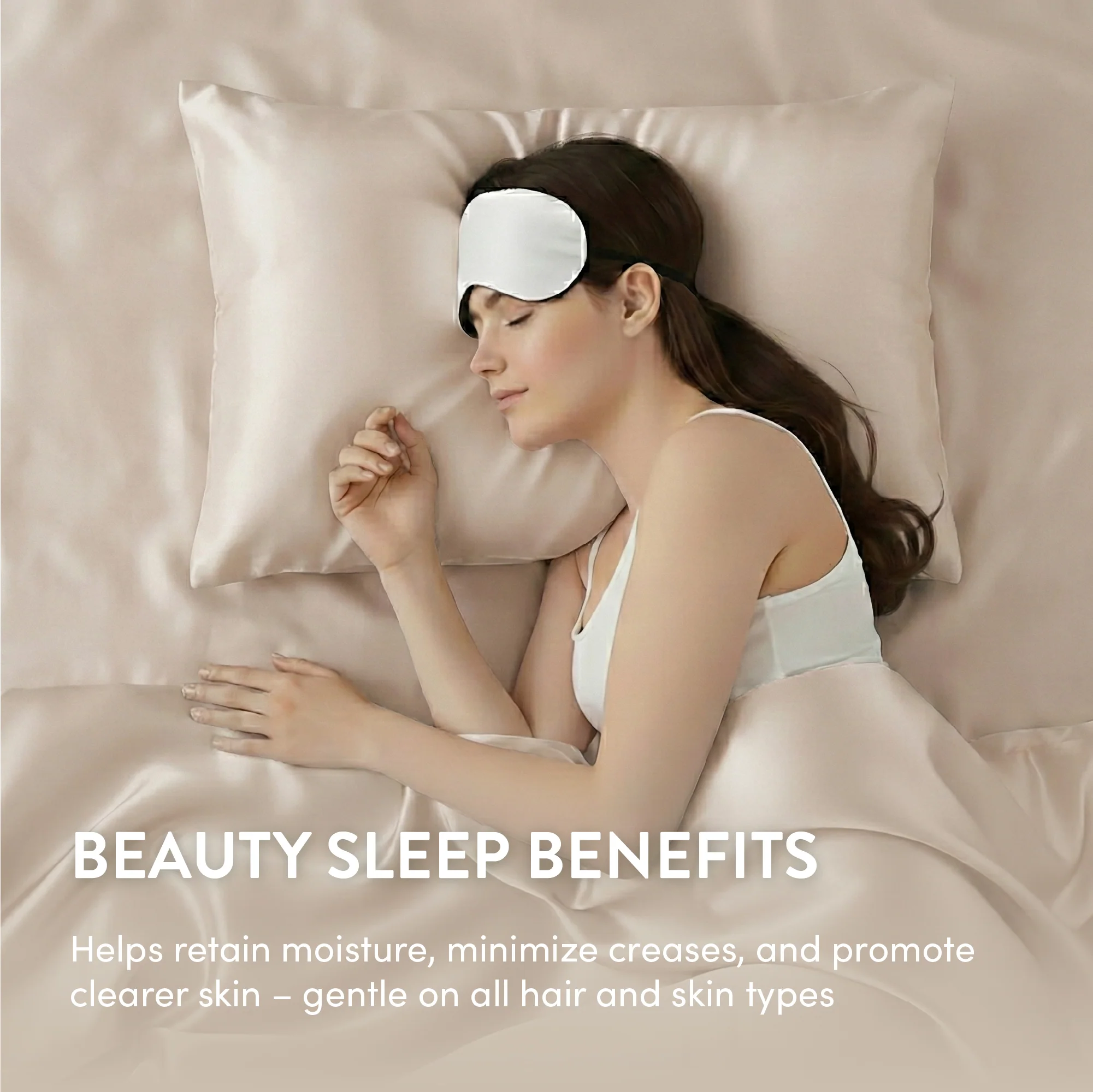 Mavié Premium Satin Pillowcase for Hair & Skin – Slip-Free Secure Fit Travel Pillow Cover, Cooling & Anti-Frizz Beauty Sleep - Image 79