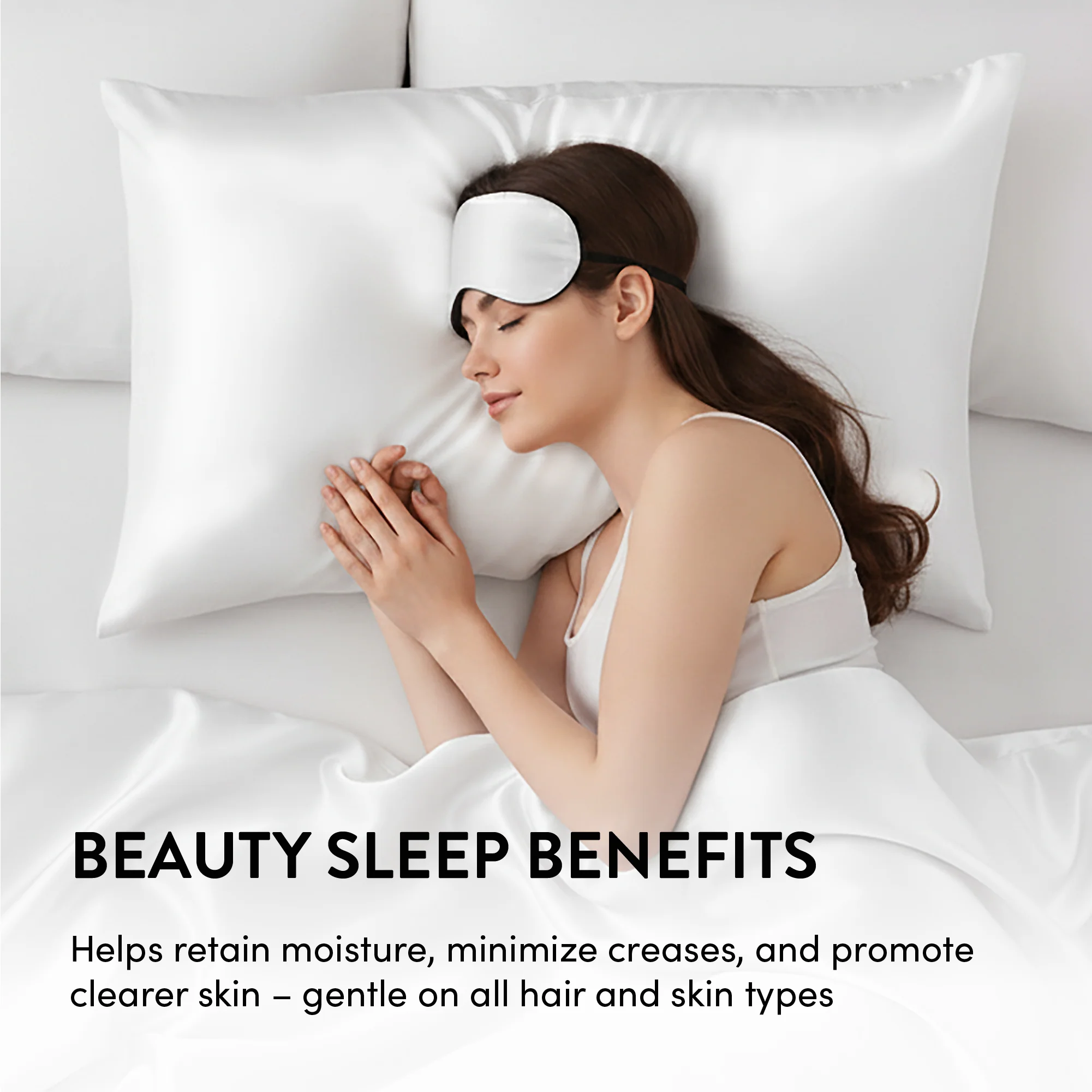 Mavié Premium Satin Pillowcase for Hair & Skin – Slip-Free Secure Fit Travel Pillow Cover, Cooling & Anti-Frizz Beauty Sleep - Image 90