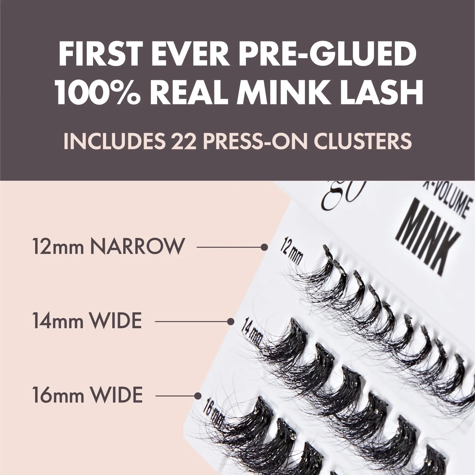 I-ENVY Press & Go 100% Real Mink Pre-Glued Press-On Lash Clusters - Image 17