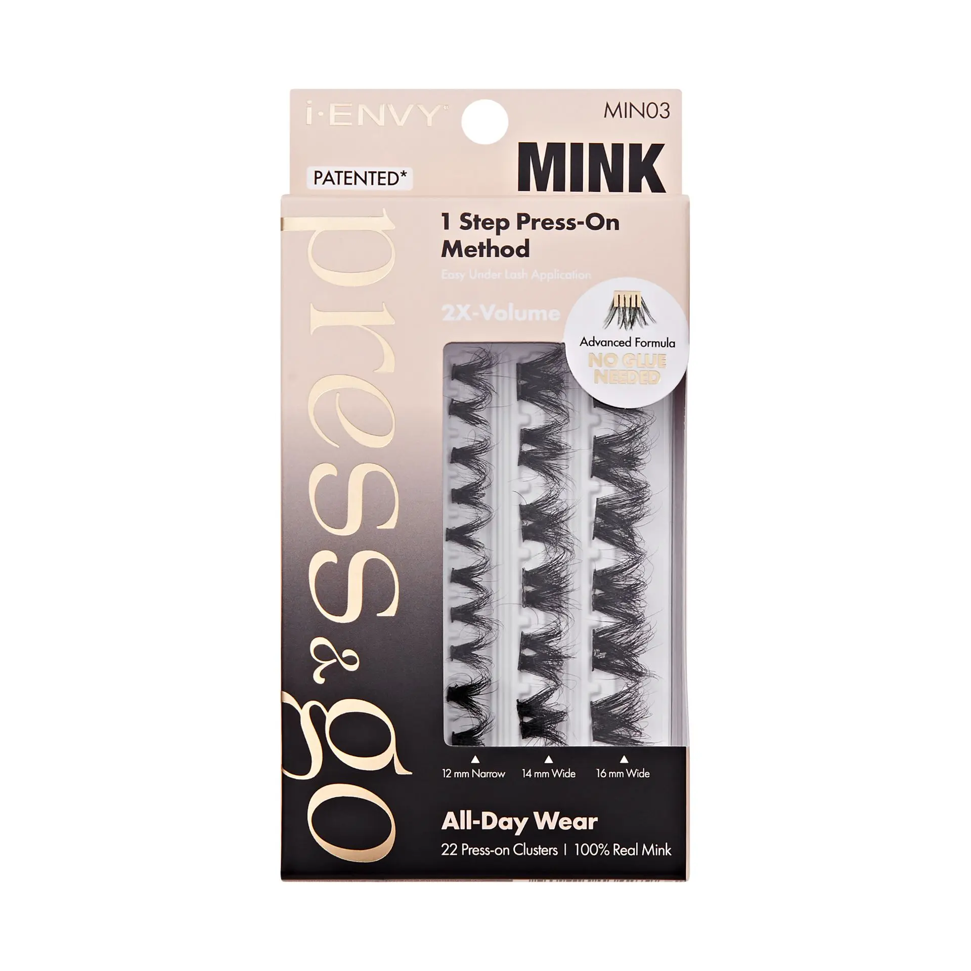 I-ENVY Press & Go 100% Real Mink Pre-Glued Press-On Lash Clusters - Image 21