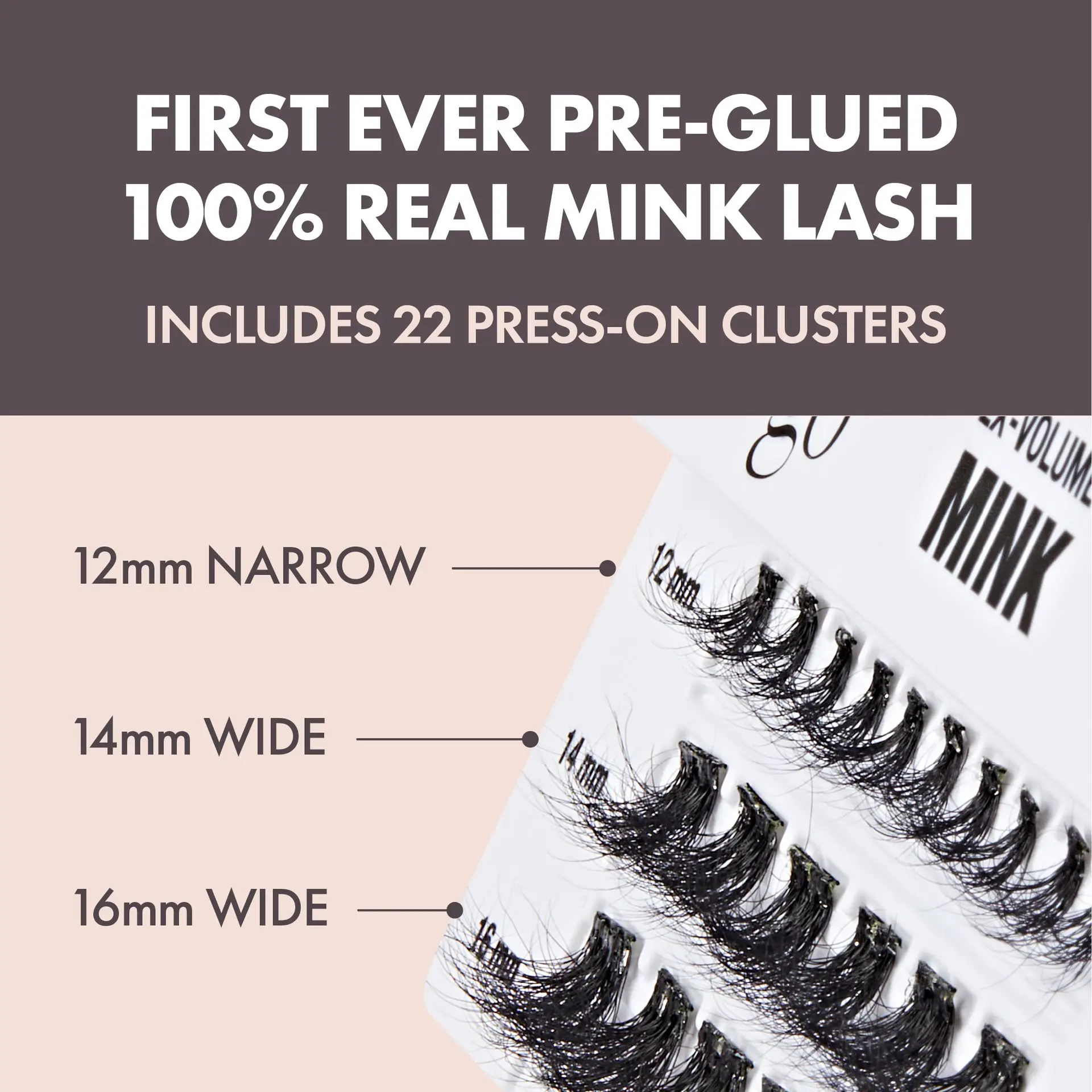 I-ENVY Press & Go 100% Real Mink Pre-Glued Press-On Lash Clusters - Image 26