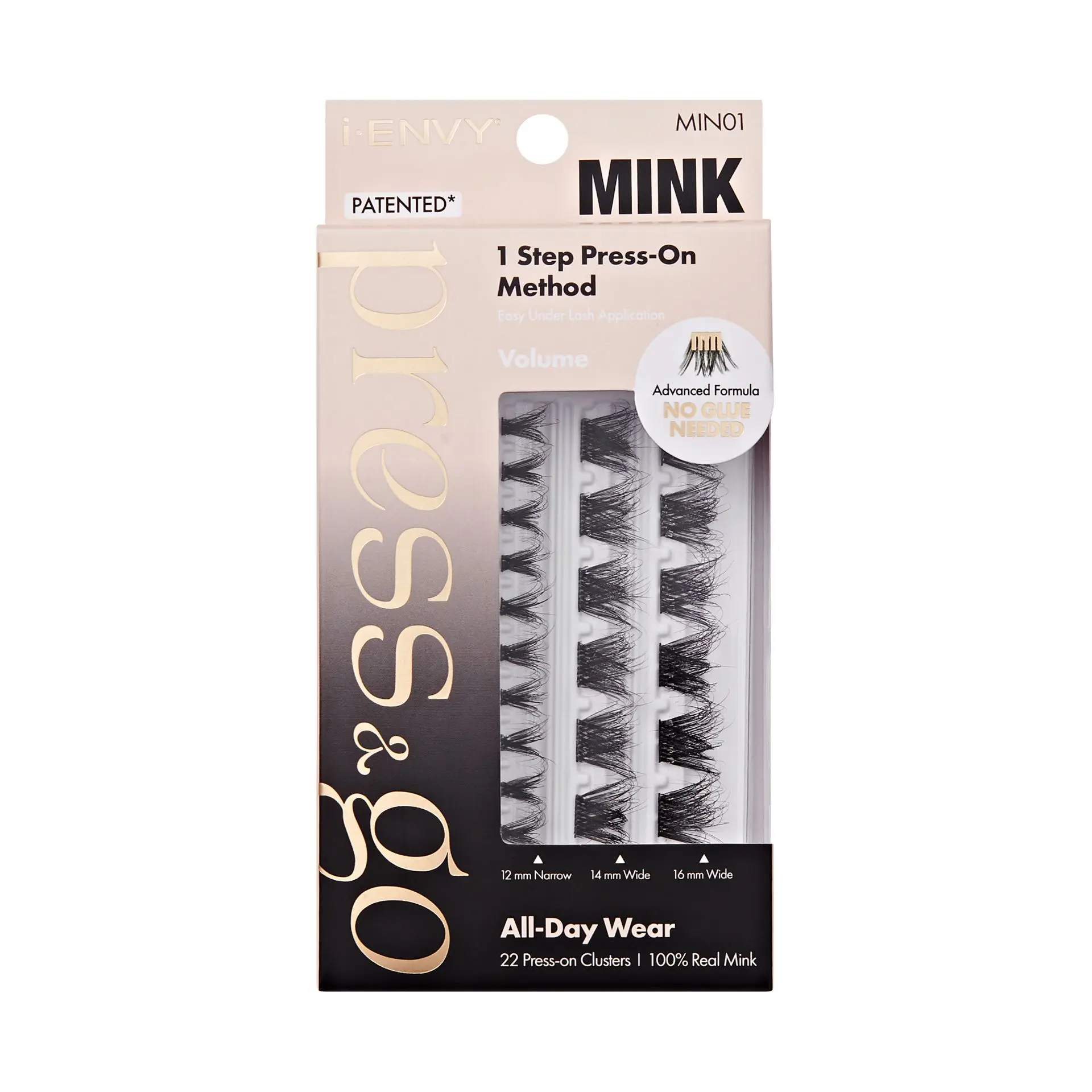 I-ENVY Press & Go 100% Real Mink Pre-Glued Press-On Lash Clusters - Image 3
