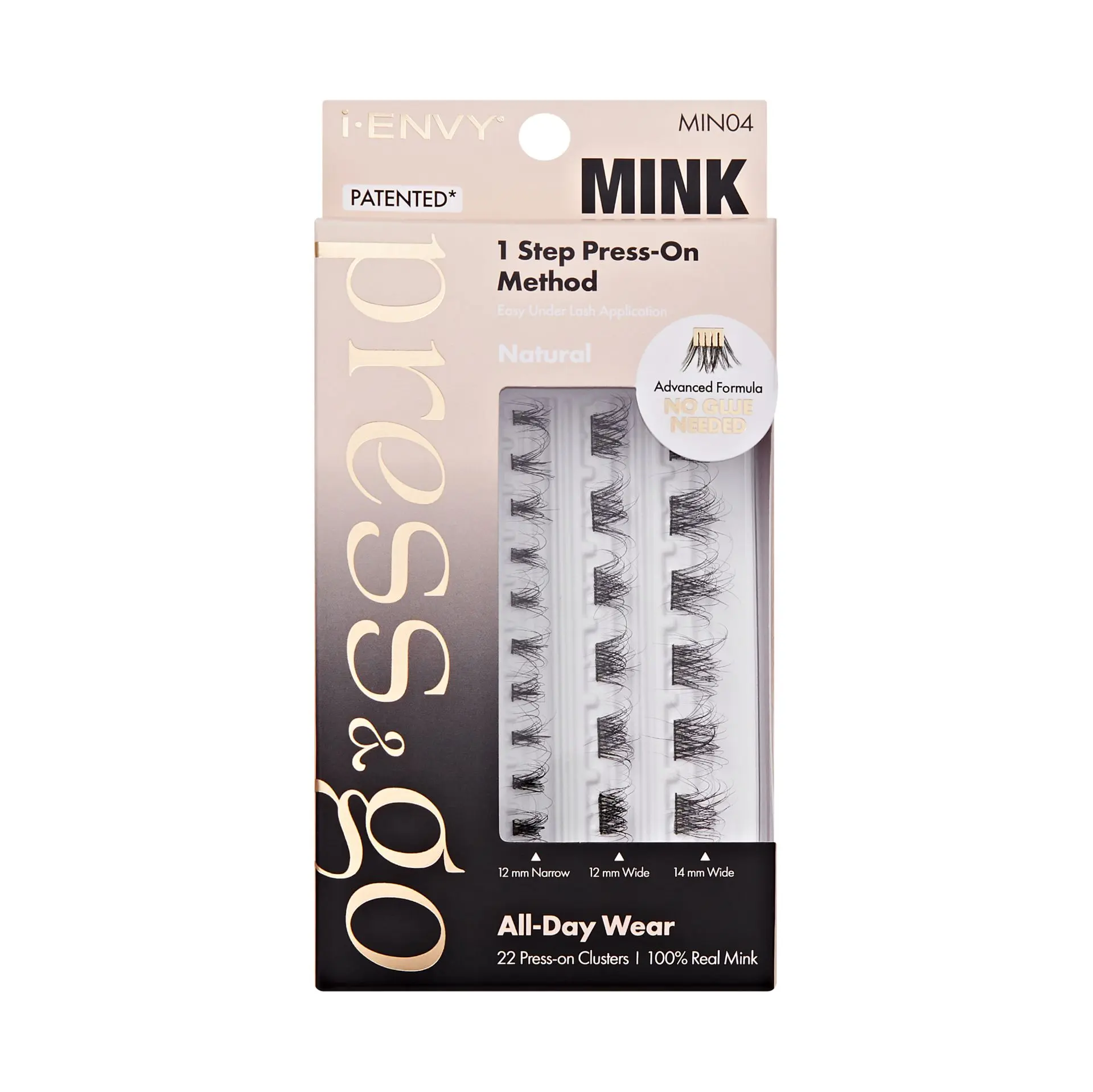 I-ENVY Press & Go 100% Real Mink Pre-Glued Press-On Lash Clusters - Image 30