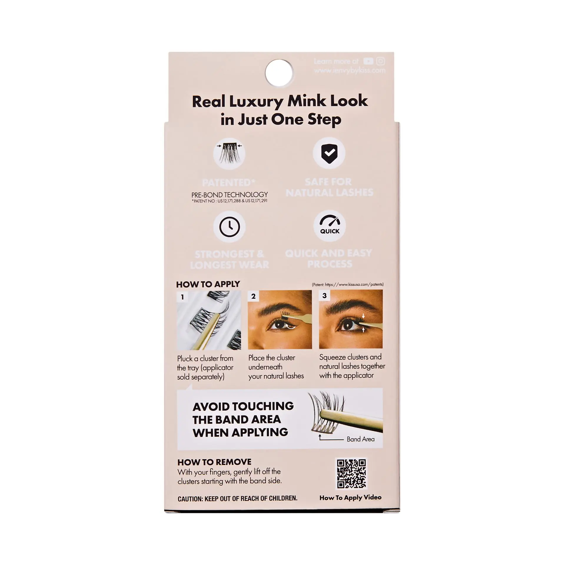 I-ENVY Press & Go 100% Real Mink Pre-Glued Press-On Lash Clusters - Image 5