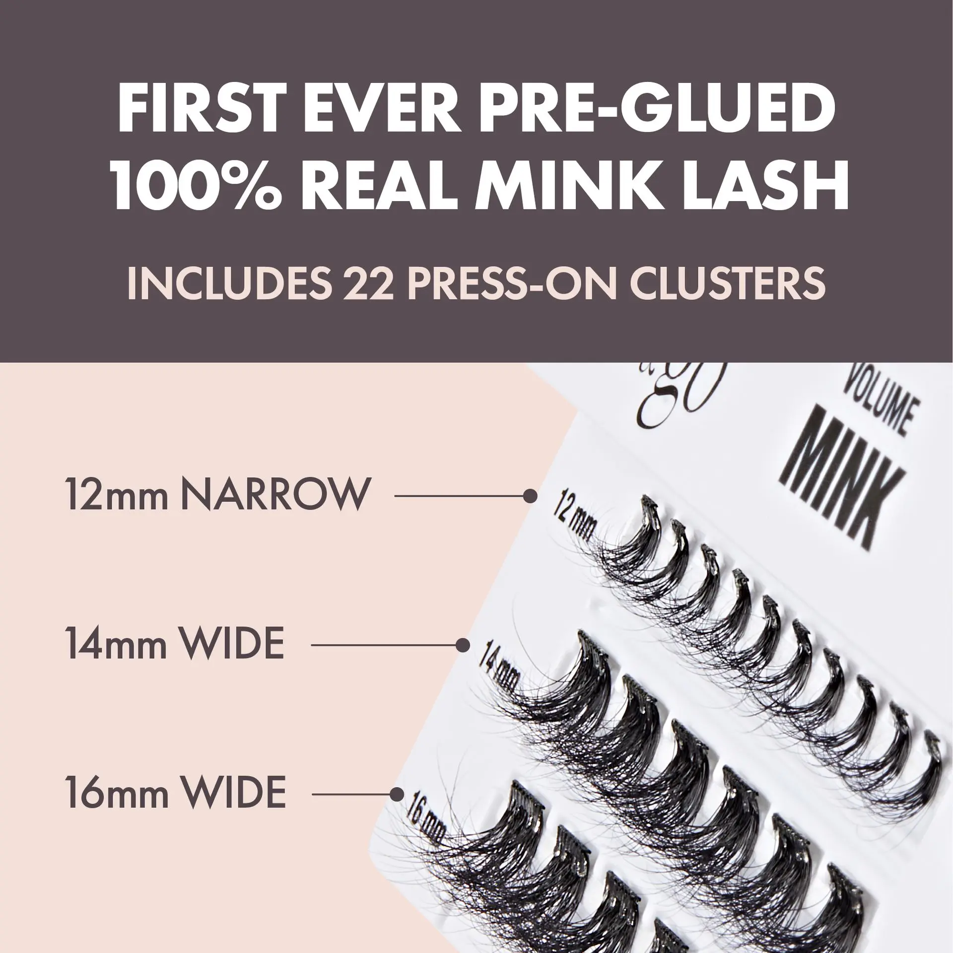 I-ENVY Press & Go 100% Real Mink Pre-Glued Press-On Lash Clusters - Image 8