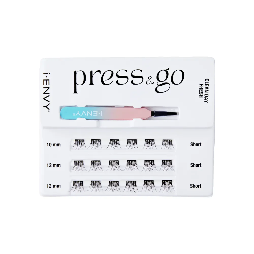 i-ENVY Press & Go All-In-One Lash Kit - Self-Adhesive, No Glue False Eyelash Clusters, 1-Step Press-On Application, Damage-Free & No Residue - Image 22