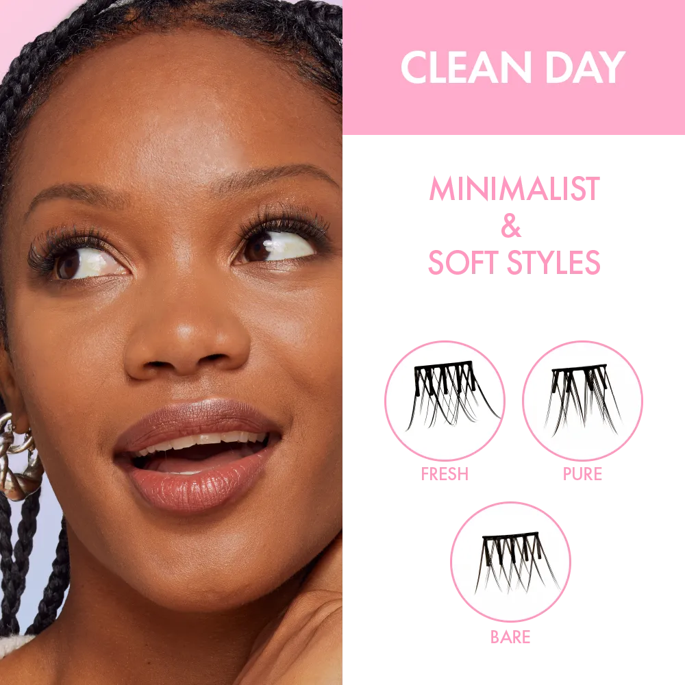 I-ENVY Press & Go Press-On Pre-Glued Lash Clusters - Clean Day - Image 10