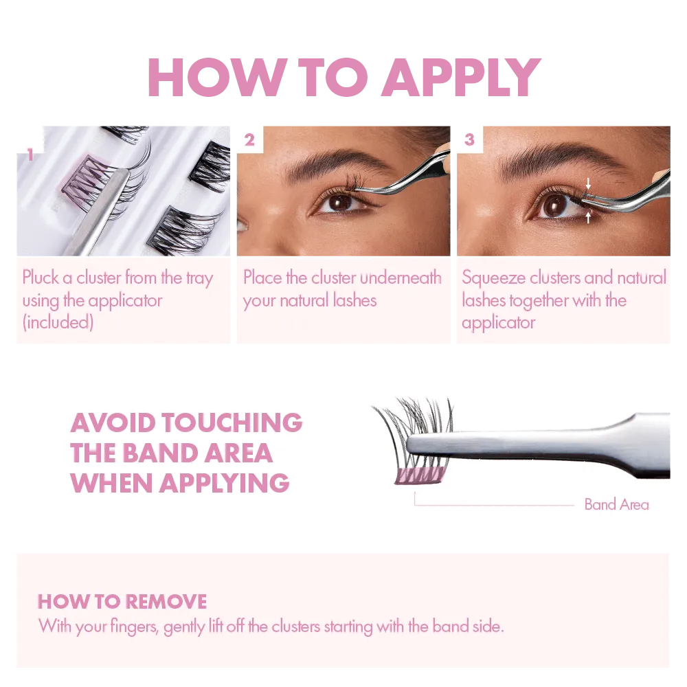I-ENVY Press & Go Press-On Pre-Glued Lash Clusters - Clean Day - Image 22