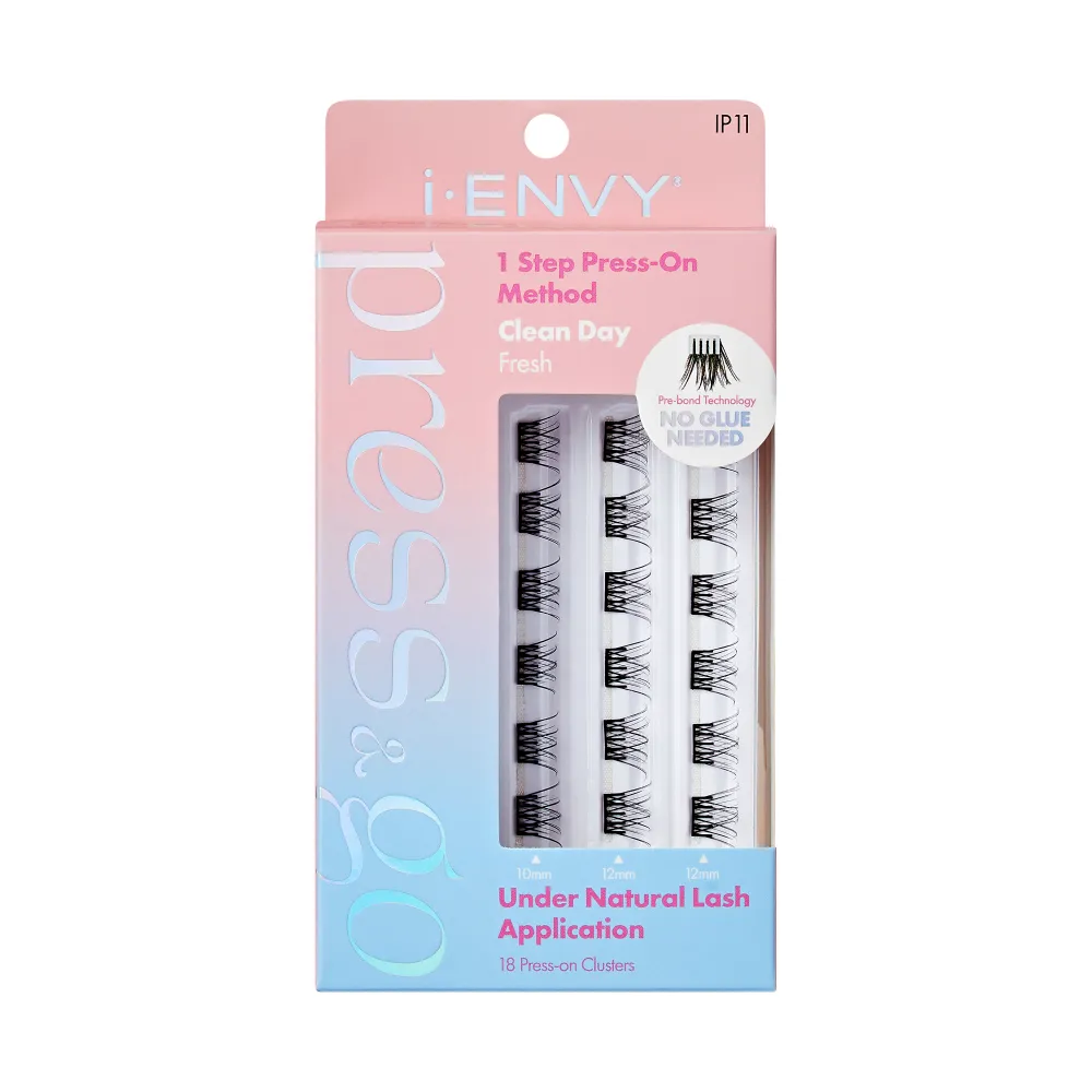 I-ENVY Press & Go Press-On Pre-Glued Lash Clusters - Clean Day - Image 7