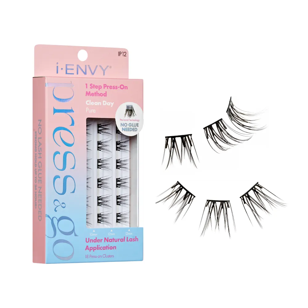 I-ENVY Press & Go Press-On Pre-Glued Lash Clusters - Clean Day - Image 9