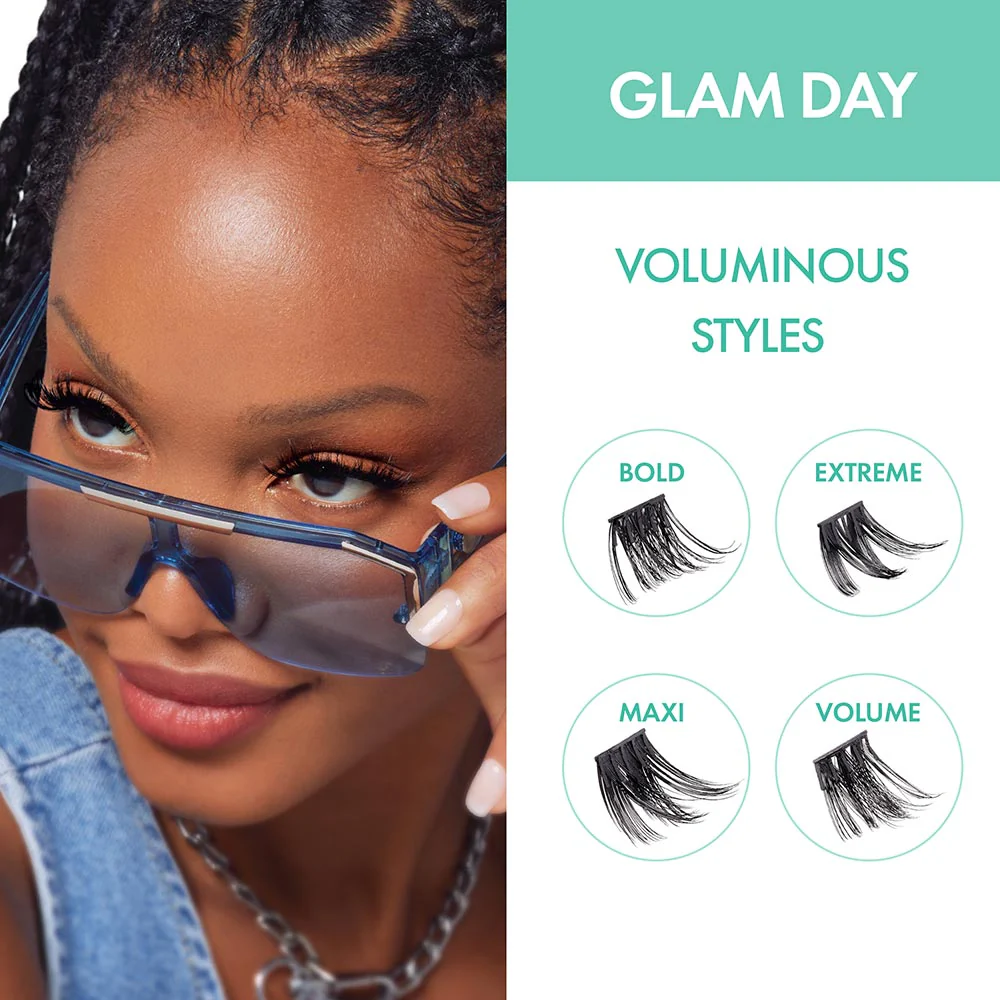 I-ENVY Press & Go Press-On Pre-Glued Lash Clusters - Glam Day - Image 19