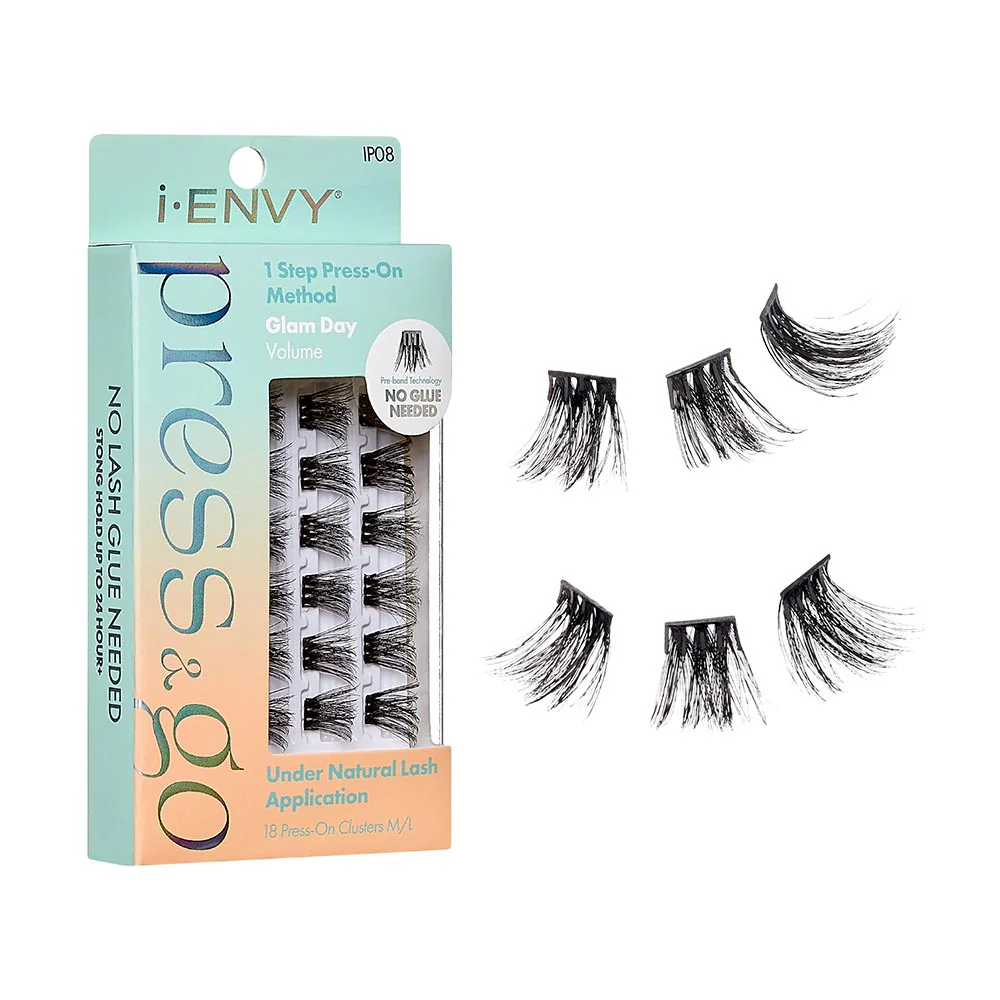 I-ENVY Press & Go Press-On Pre-Glued Lash Clusters - Glam Day - Image 28
