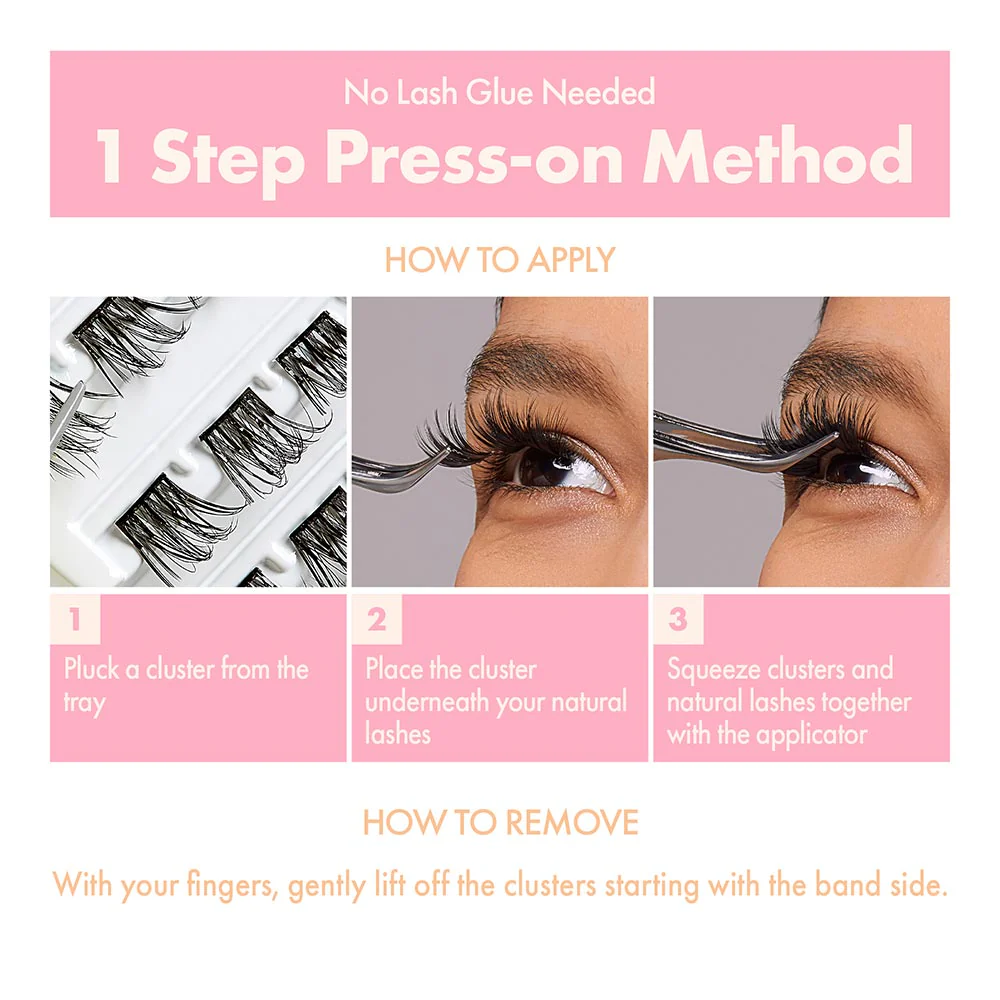 I-ENVY Press & Go Press-On Pre-Glued Lash Clusters - Special Day - Image 4