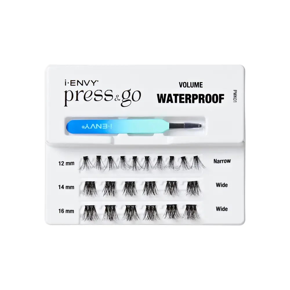 I-ENVY Press & Go Waterproof No Glue Cluster Lash & Applicator Kit - Self-Adhesive, Reusable Eyelashes - Image 14