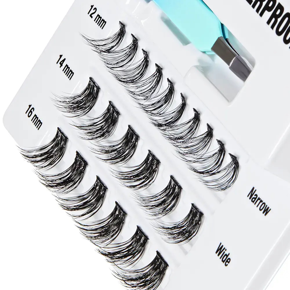 I-ENVY Press & Go Waterproof No Glue Cluster Lash & Applicator Kit - Self-Adhesive, Reusable Eyelashes - Image 3
