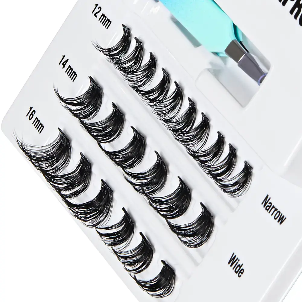 I-ENVY Press & Go Waterproof No Glue Cluster Lash & Applicator Kit - Self-Adhesive, Reusable Eyelashes - Image 4
