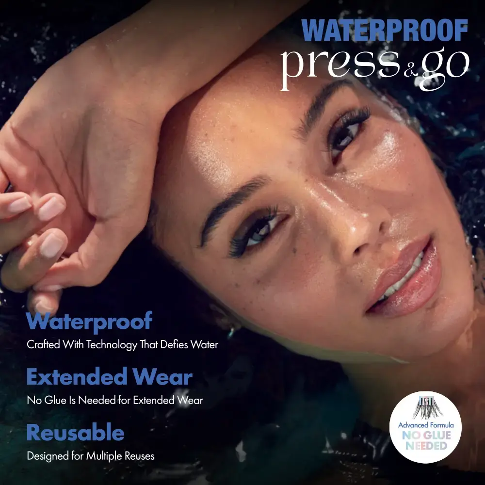 I-ENVY Press & Go Waterproof No Glue Lash Clusters – 22 Reusable Self-Adhesive Press-On Lashes - Image 22