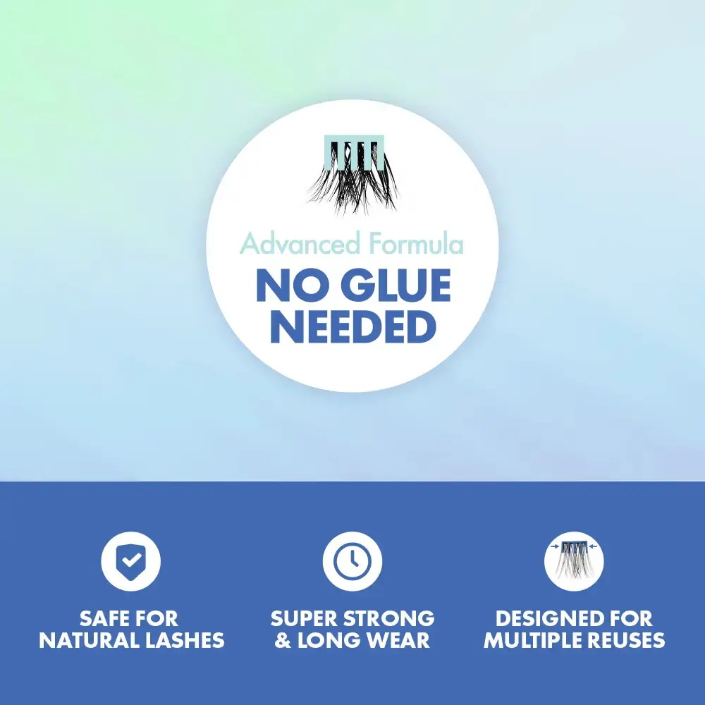 I-ENVY Press & Go Waterproof No Glue Lash Clusters – 22 Reusable Self-Adhesive Press-On Lashes - Image 36
