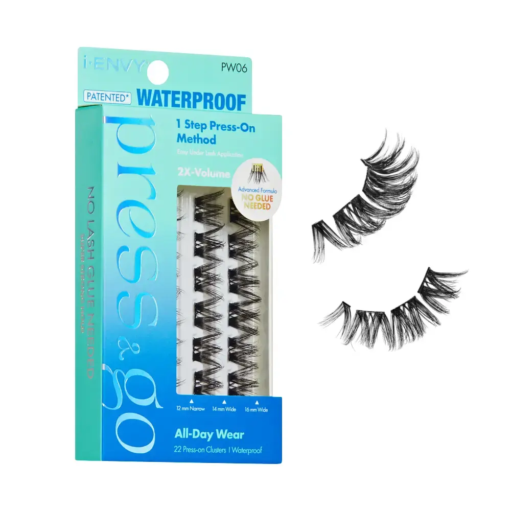 I-ENVY Press & Go Waterproof No Glue Lash Clusters – 22 Reusable Self-Adhesive Press-On Lashes - Image 38