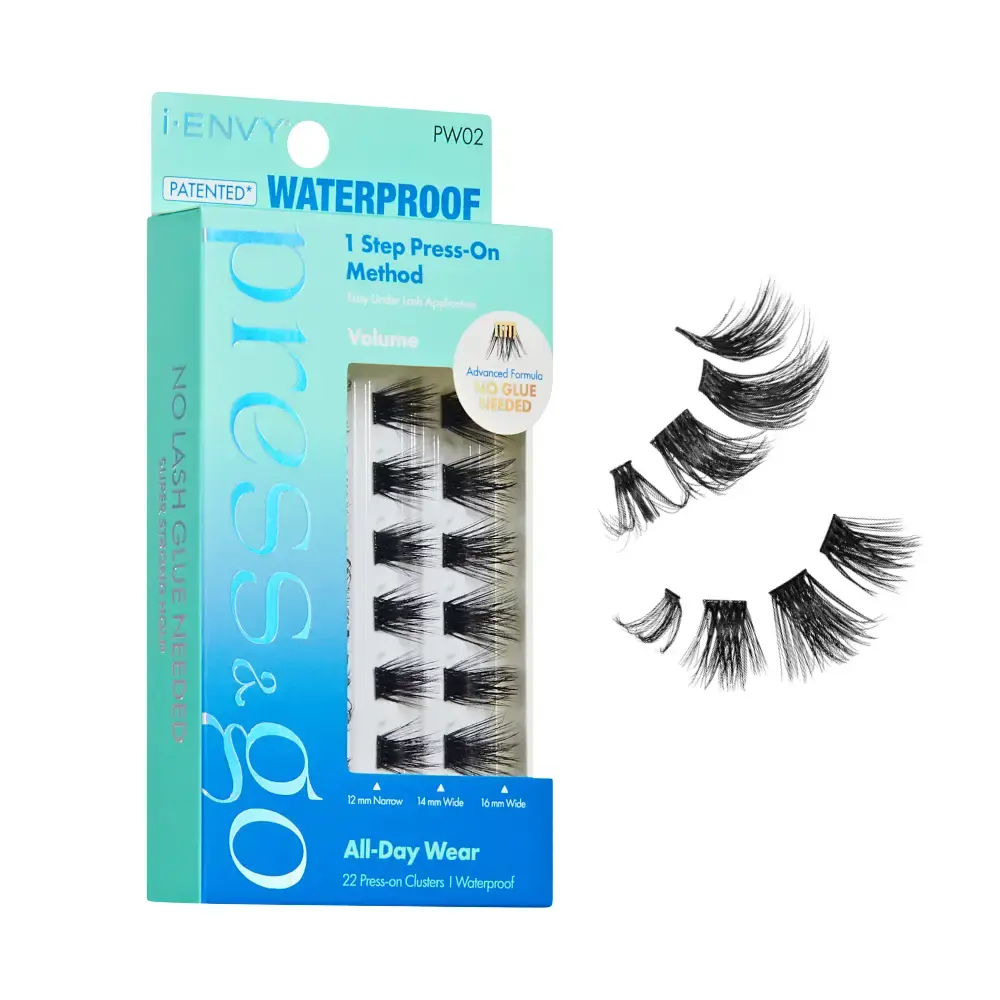 I-ENVY Press & Go Waterproof No Glue Lash Clusters – 22 Reusable Self-Adhesive Press-On Lashes - Image 39