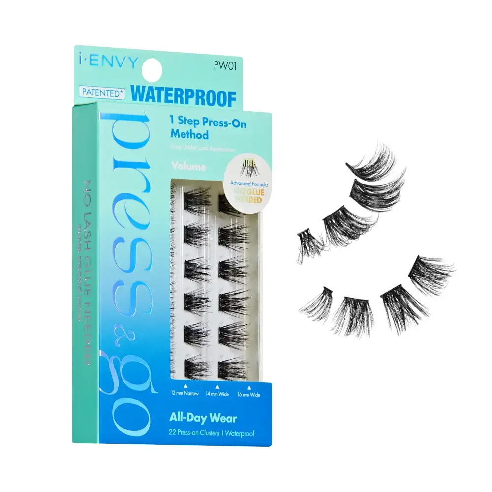 I-ENVY Press & Go Waterproof No Glue Lash Clusters – 22 Reusable Self-Adhesive Press-On Lashes - Image 40