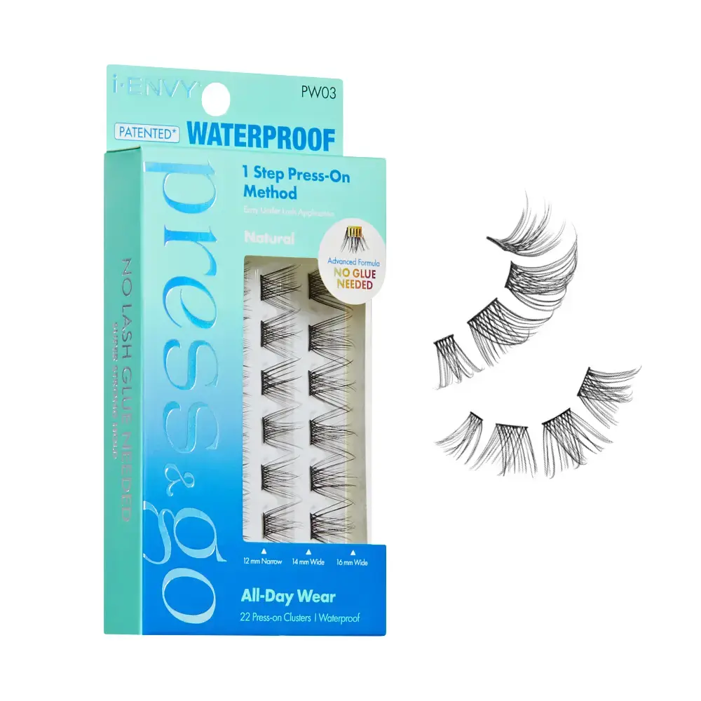 I-ENVY Press & Go Waterproof No Glue Lash Clusters – 22 Reusable Self-Adhesive Press-On Lashes - Image 41