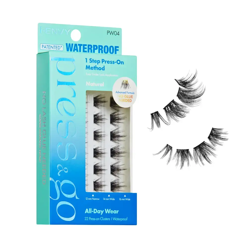 I-ENVY Press & Go Waterproof No Glue Lash Clusters – 22 Reusable Self-Adhesive Press-On Lashes - Image 42
