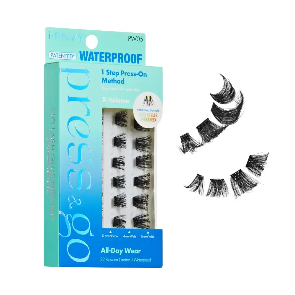I-ENVY Press & Go Waterproof No Glue Lash Clusters – 22 Reusable Self-Adhesive Press-On Lashes - Image 43