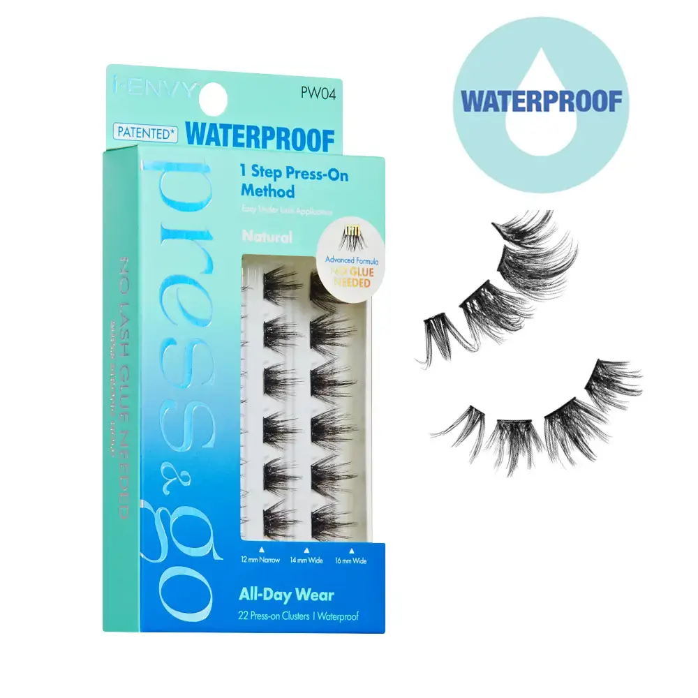 I-ENVY Press & Go Waterproof No Glue Lash Clusters – 22 Reusable Self-Adhesive Press-On Lashes - Image 5