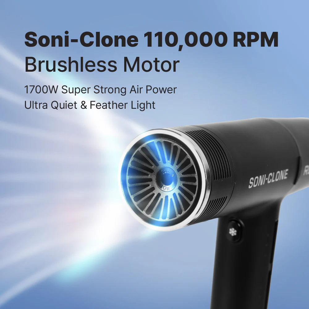 Red PRO Soni-Clone Hair Dryer High-Speed 4 temperature setting - Image 3
