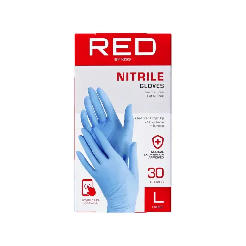 RED by KISS Professional Blue Nitrile Gloves (30pcs) - Image 20