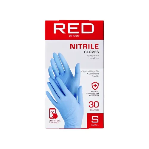 RED by KISS Professional Blue Nitrile Gloves (30pcs) - Image 6
