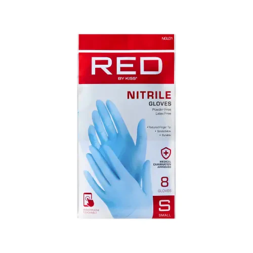 RED by KISS Professional Blue Nitrile Gloves (8pcs) - Image 21