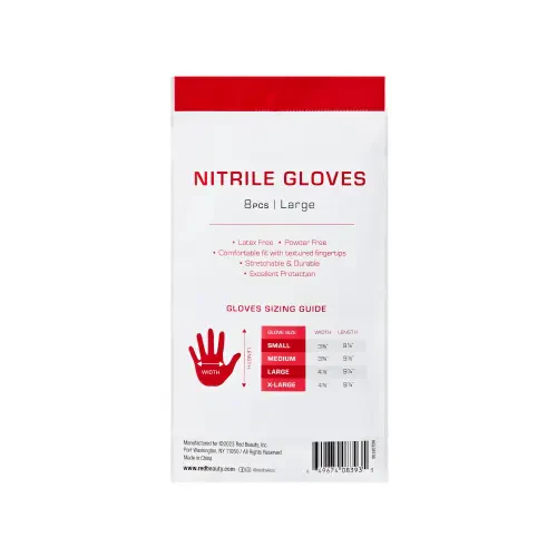 RED by KISS Professional Blue Nitrile Gloves (8pcs) - Image 27