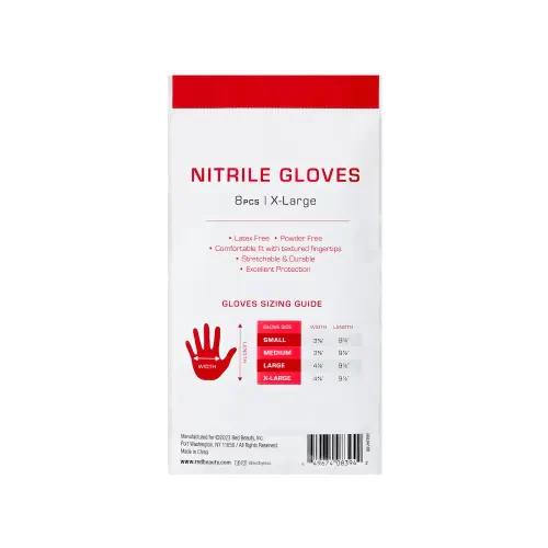 RED by KISS Professional Blue Nitrile Gloves (8pcs) - Image 28