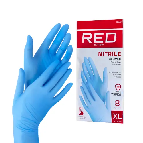 RED by KISS Professional Blue Nitrile Gloves (8pcs) - Image 32