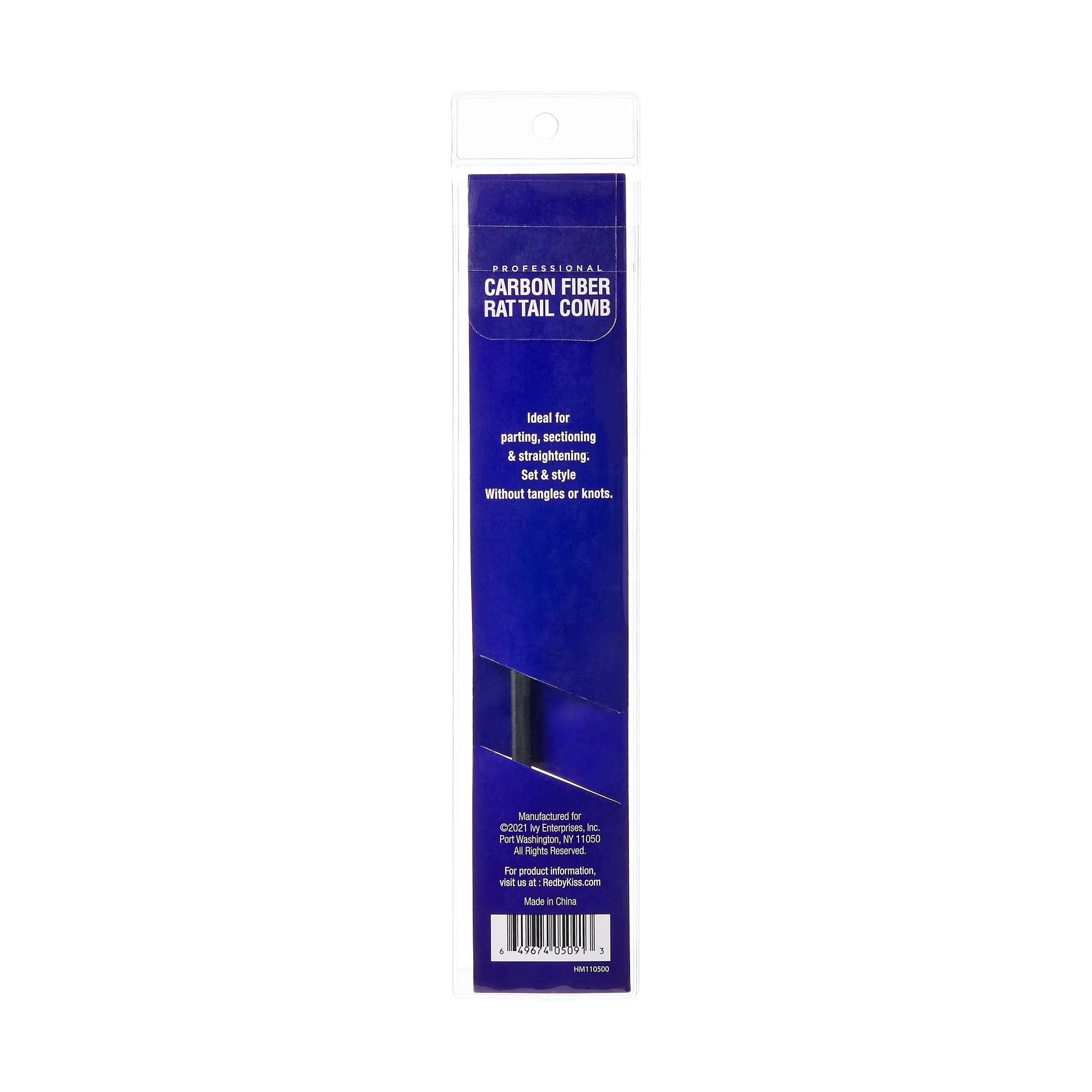 RED by KISS Professional Carbon Parting Rat Tail Comb - Image 3