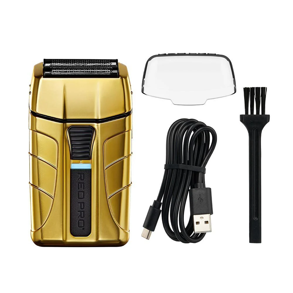 Red PRO Professional Cordless Shaver - Matte Gold - Image 2